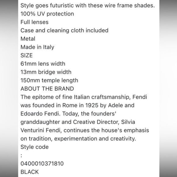 FENDI 61MM FUTURISTIC TRIANGLE WIRE FRAME SUNGLASSES IN BLACK main image 4